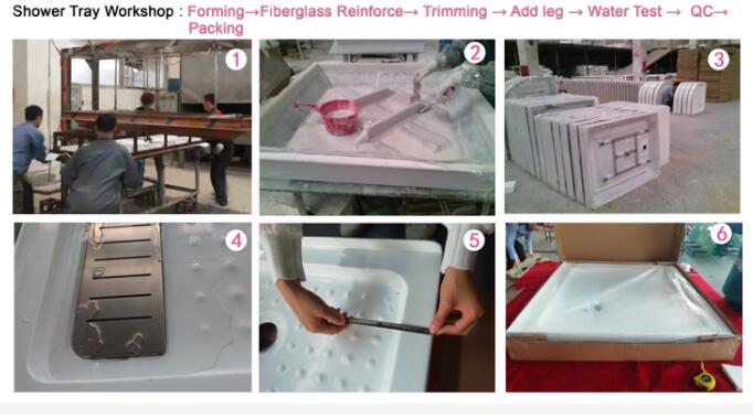 Bandejas de chuveiro Estilo dos EUA (4)