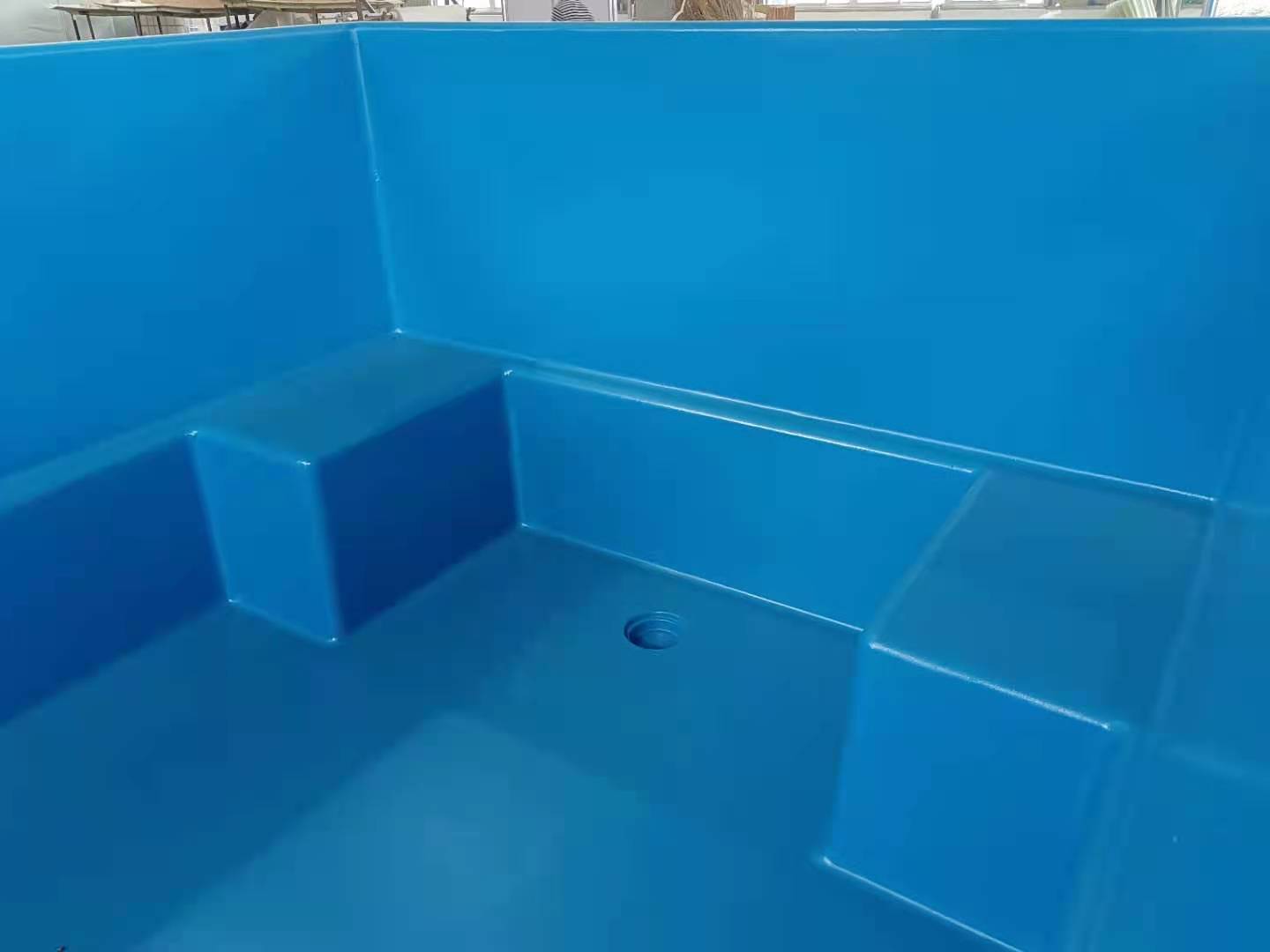 Novo design da piscina de jardim ao ar livre de fibra de vidro de fibra de vidro