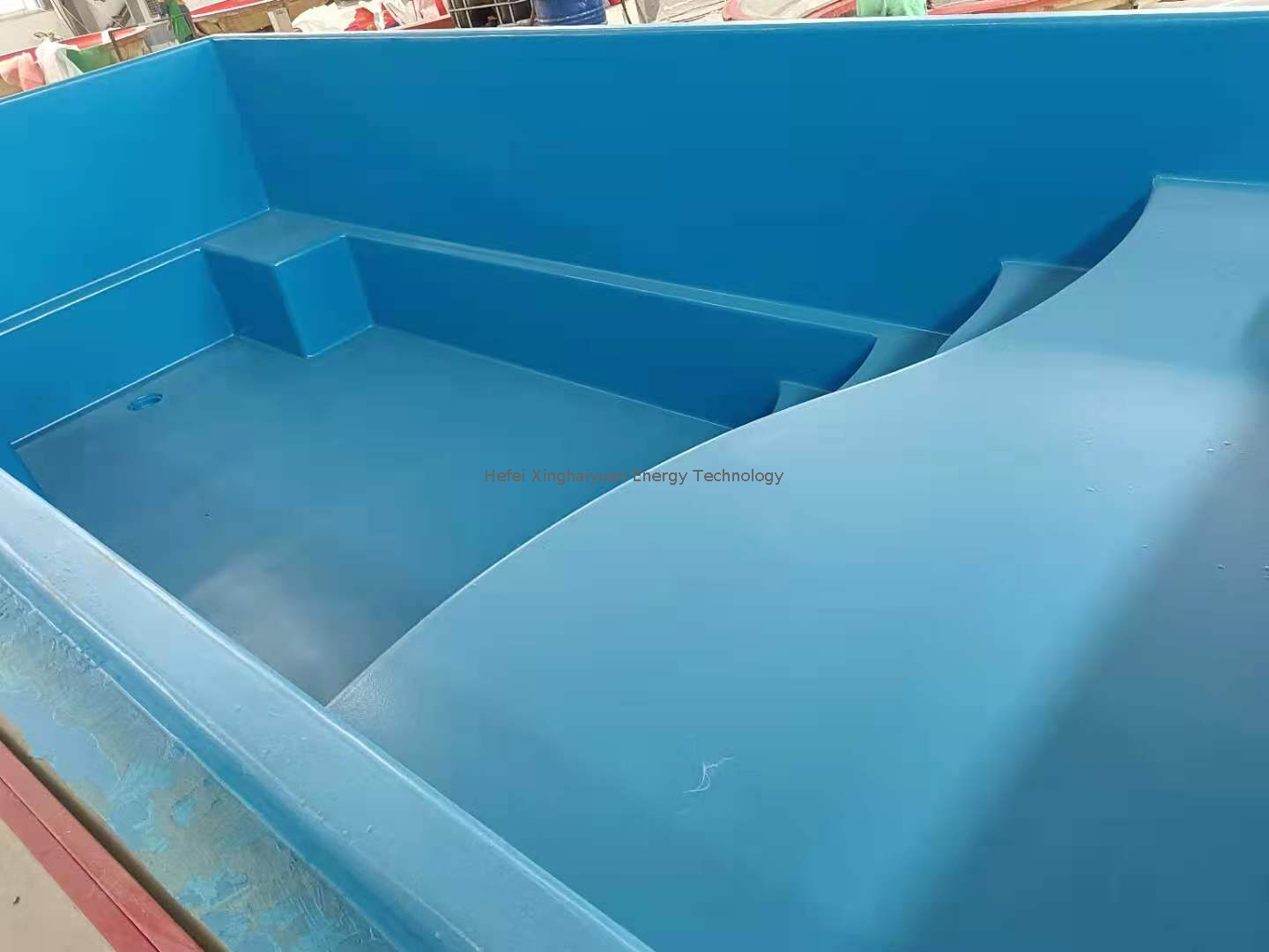 Casca de piscina de fibra de vidro de alta qualidade personalizada fora do jardim fora do jardim