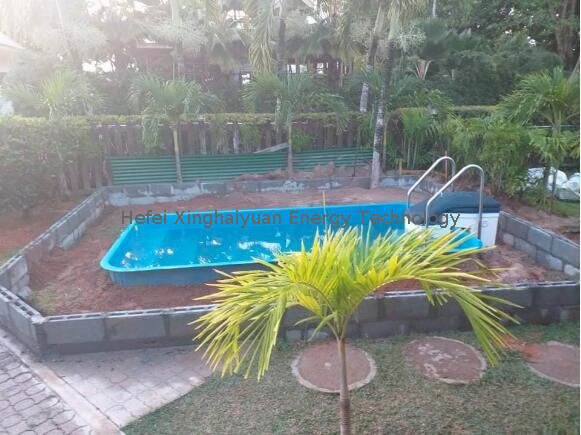 Casca de piscina frp inground para família de jardim ao ar livre