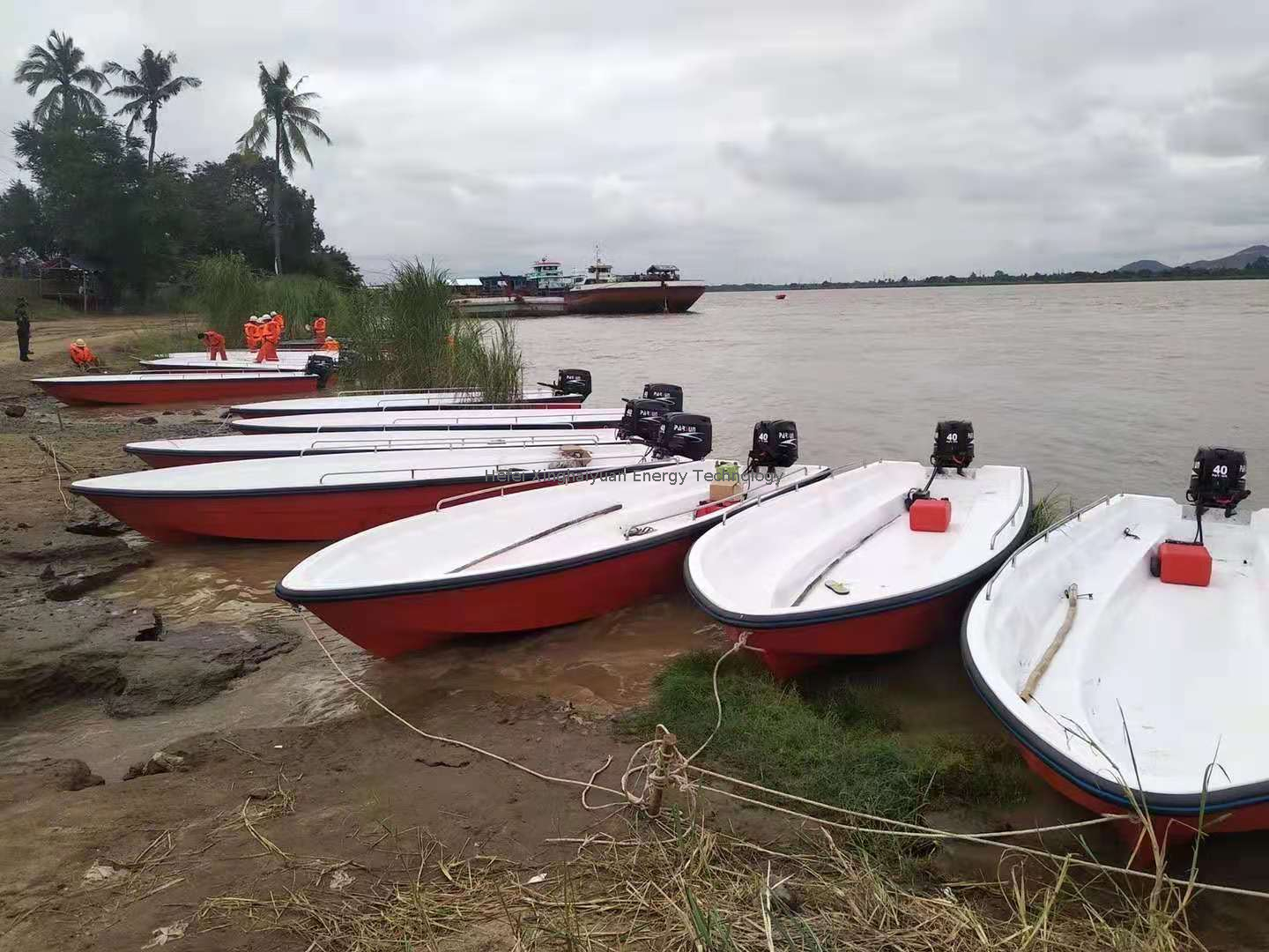 barcos de pesca de fibra de vidro personalizado