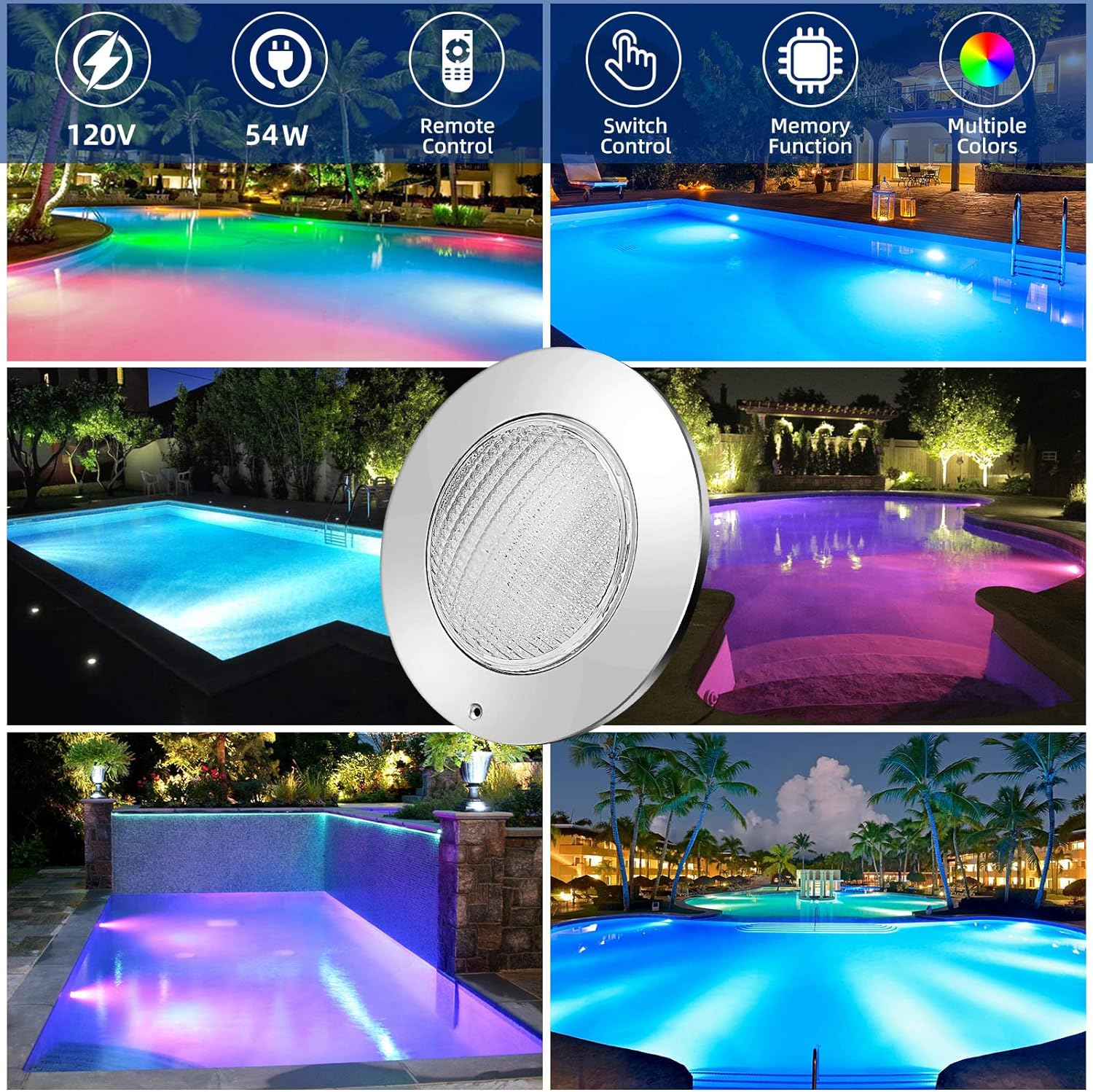 Alteração da piscina de LED à prova d'água IP68 de alta qualidade 