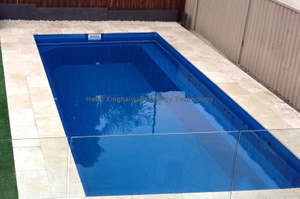 Piscina subterrânea de fibra de vidro de design moderno concha de piscina de fibra de vidro